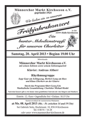 Einladung zum Frühjahrskonzert 2013