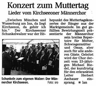 Konzert zum Muttertag - EGA 2003