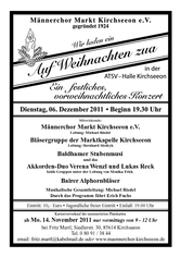 Plakat: "Auf Weihnachten zua" 2011