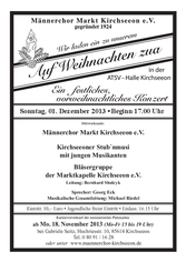 Plakat "Auf Weihnachten zua" 2013